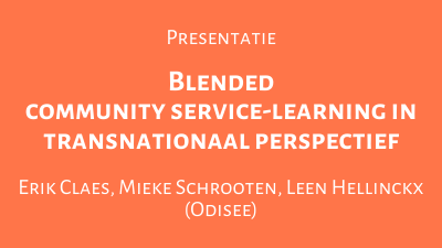 Blended community service-learning in transnationaal perspectief